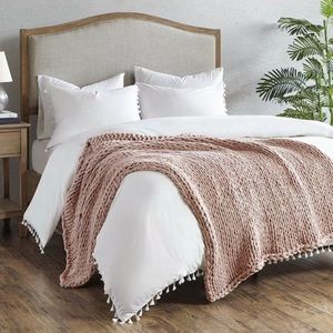 Madison Park ‎Chunky Double Knit Throw Blanket